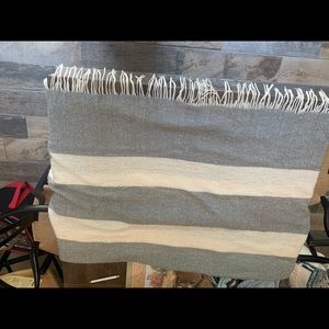Pretty west elm throw